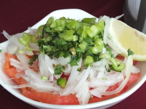 Typical salad in Chile - "Ensalada Chilena"