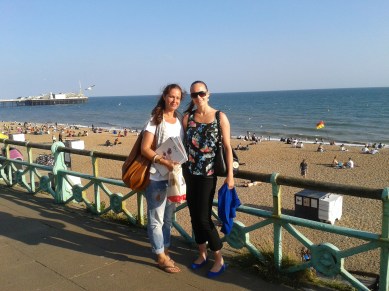 Charlotte & Anne in Brighton - seaside!