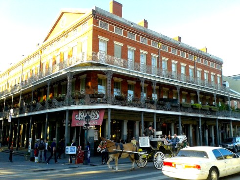 This beautiful building - a hallmark of the city - was a nice view having Beignets at the Cafe du Monde just across  the street.