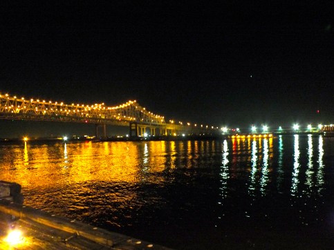 Mississippi River at night - a beautiful sight! 