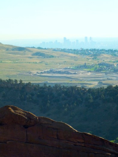 From the Red Rocks, you can see Denver in concealed in fog like a well hidden secret.  
